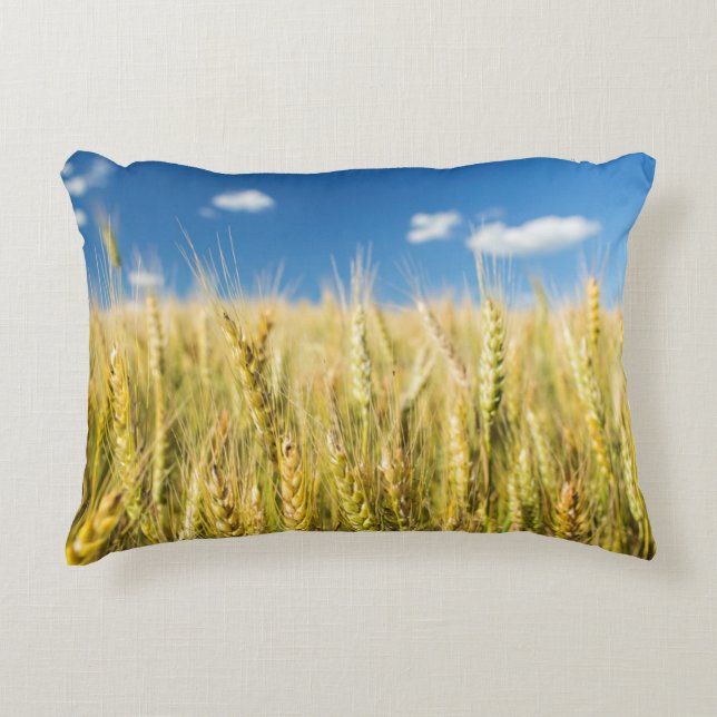 Kansas Wheat Accent Pillow (Front)