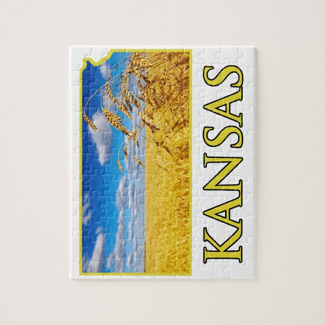 Kansas Wheat Field Jigsaw Puzzle (Vertical)