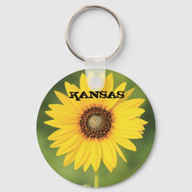 Kansas Wild Sunflower Key Chain (Front)