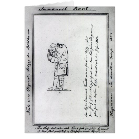 Kant mixing mustard, 1801 cards (Front)