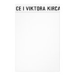Ulica Perice i Viktora Kirčanski  Kantoorbehoeften Briefpapier Ontwerp