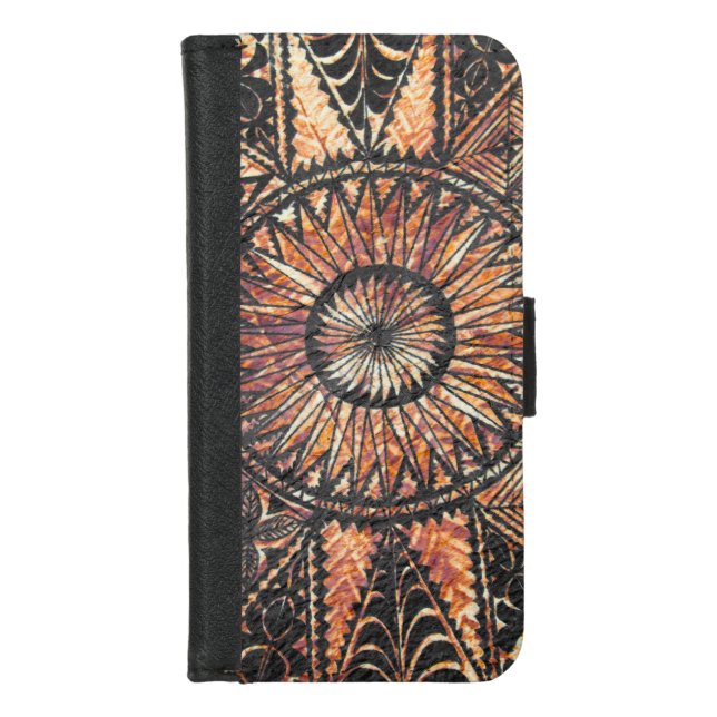 Kapa Primitive Hawaiian Tattoo Tapa iPhone Wallet Case (Front)