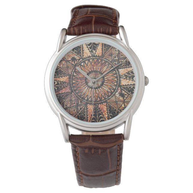 Kapa Primitive Hawaiian Tattoo Tapa Watch (Front)
