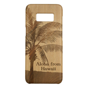 Kapaa Sunset Hawaiian Faux Koa Wood Case-Mate Samsung Galaxy S8 Case