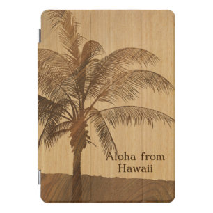 Kapaa Sunset Hawaiian Faux Koa Wood iPad Covers