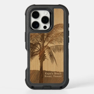 Kapaa Sunset Hawaiian Palm Tree Customizable iPhone 16 Pro Case