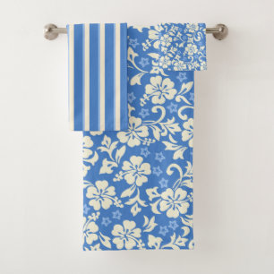 Kapalua Pareau Hawaiian Hibiscus Coordinates- Peri Bath Towel Set