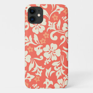 Kapalua Pareau Hawaiian Hibiscus Coral iPhone 11 Case