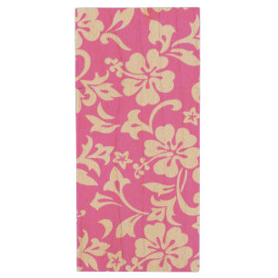 Kapalua Pareau Hawaiian Hibiscus Wood USB Flash Drive