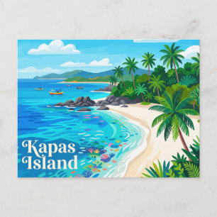 Kapas Island Malaysia Postcard