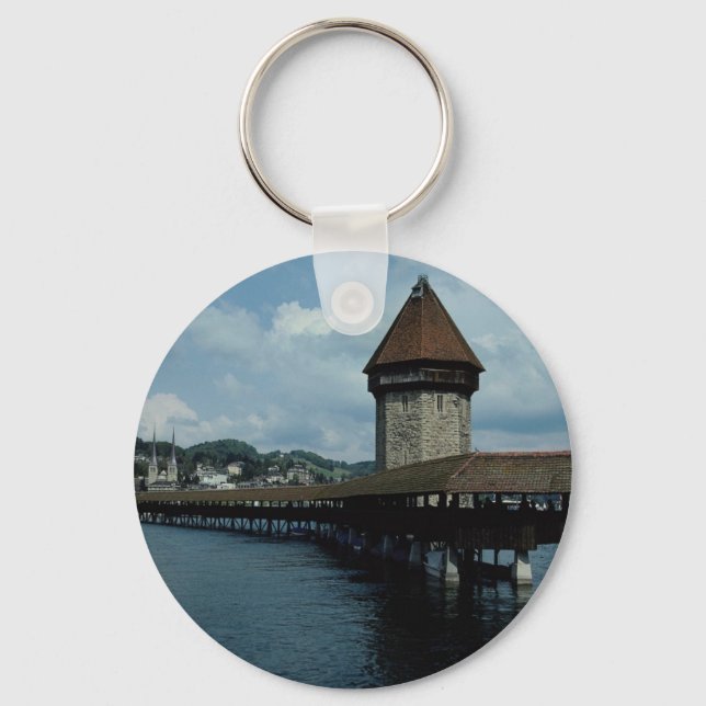Kapelbruke, Lucerne, Switzerland Keychain (Front)