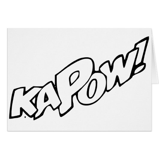 Kapow Card (Front Horizontal)