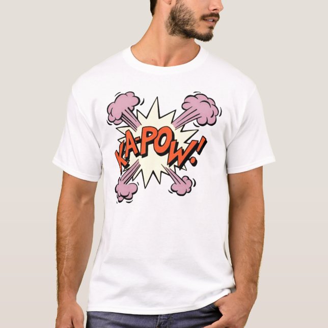 kapow! pop art shirt , (Front)