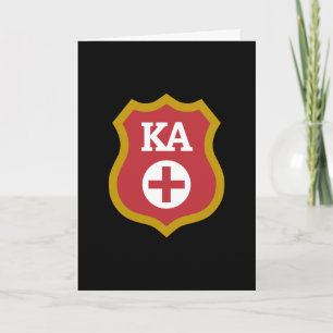 Kappa Alpha Badge Card
