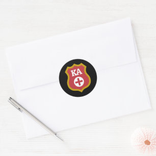Kappa Alpha Badge Classic Round Sticker