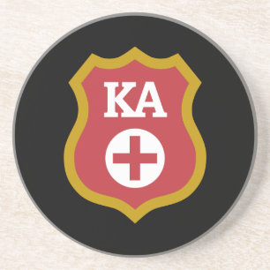 Kappa Alpha Badge Coaster