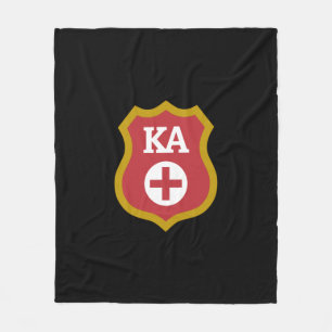Kappa Alpha Badge Fleece Blanket