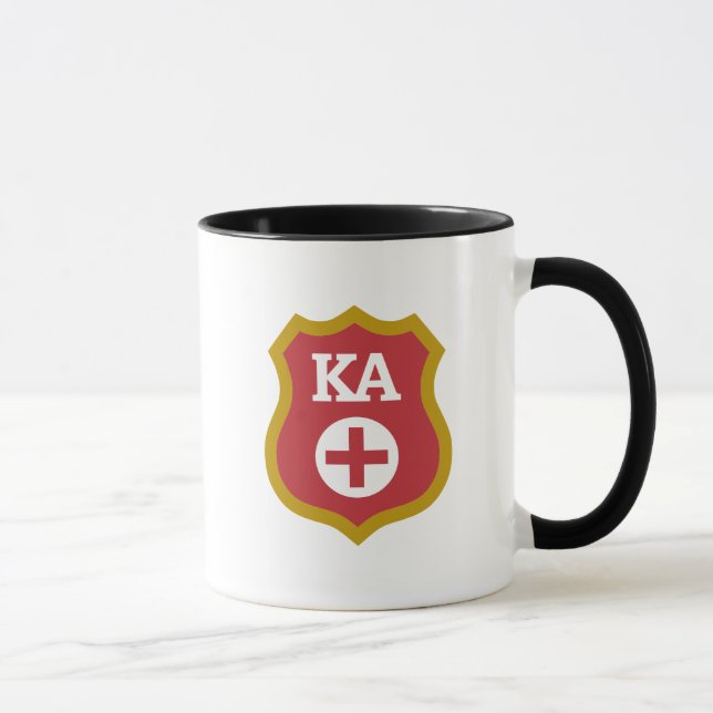 Kappa Alpha Badge Mug (Right)
