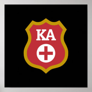 Kappa Alpha Badge Poster