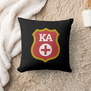 Kappa Alpha Badge Throw Pillow