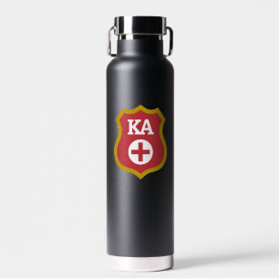 Kappa Alpha Badge Water Bottle