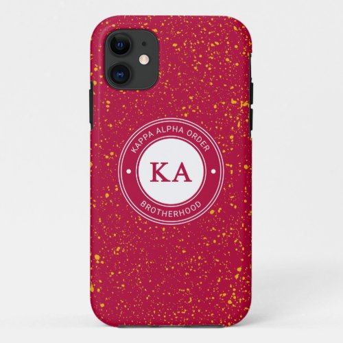 Kappa Alpha Order  Badge iPhone 11 Case