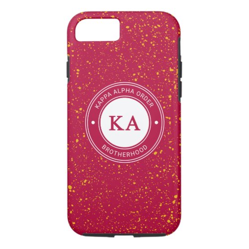 Kappa Alpha Order  Badge iPhone 87 Case