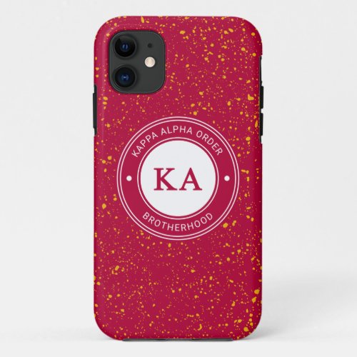 Kappa Alpha Order  Badge iPhone 11 Case