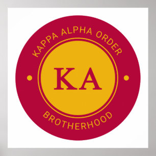 Kappa Alpha Order   Badge Poster