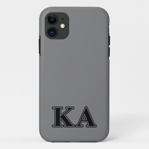 Kappa Alpha Order Black Letters iPhone 11 Case
