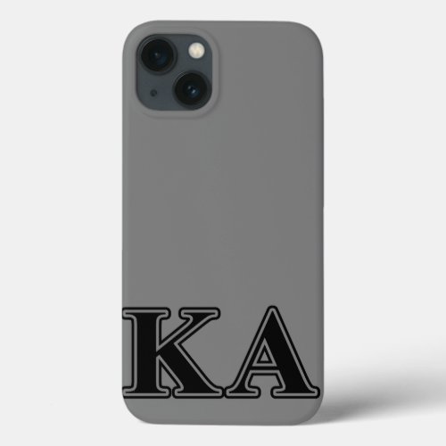 Kappa Alpha Order Black Letters iPhone 13 Case