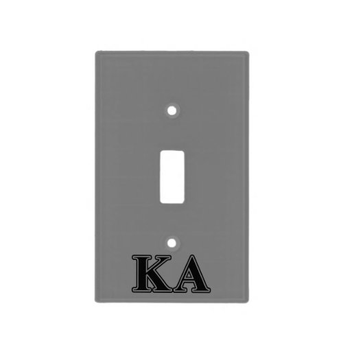 Kappa Alpha Order Black Letters Light Switch Cover