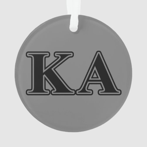 Kappa Alpha Order Black Letters Ornament