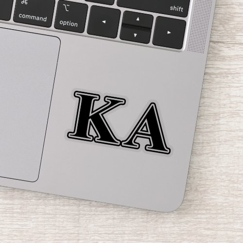 Kappa Alpha Order Black Letters Sticker