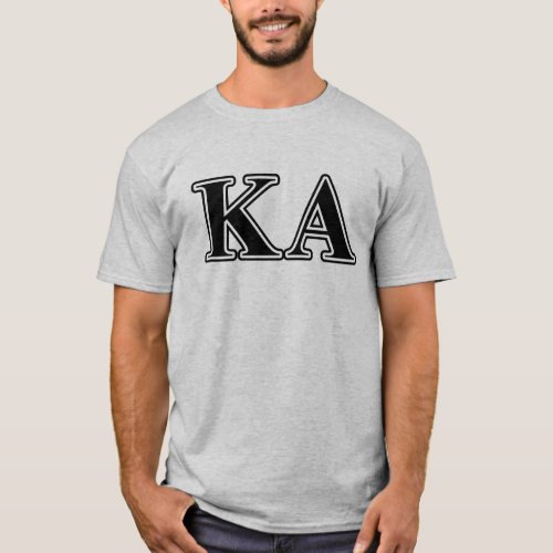 Kappa Alpha Order Black Letters T_Shirt