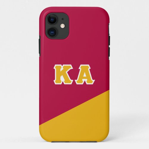 Kappa Alpha Order  Greek Letters iPhone 11 Case