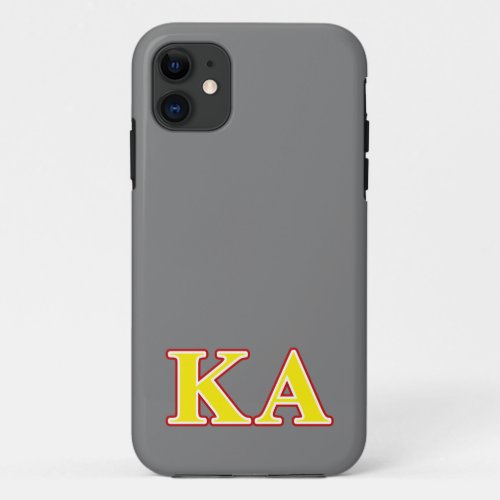 Kappa Alpha Order Red and Yellow Letters iPhone 11 Case