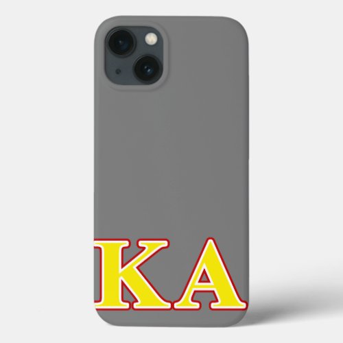 Kappa Alpha Order Red and Yellow Letters iPhone 13 Case