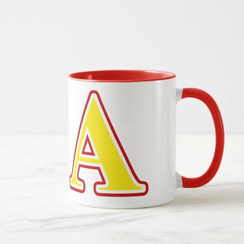Kappa Alpha Order Red and Yellow Letters Mug