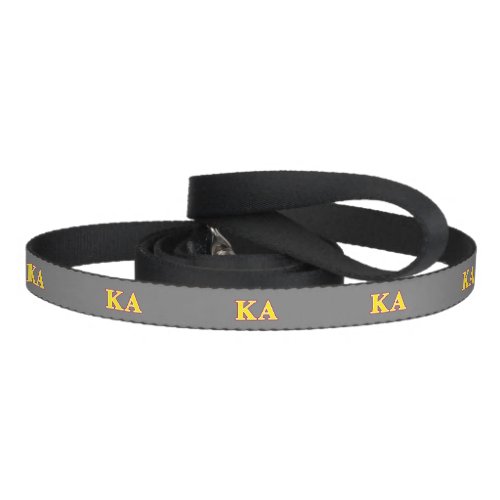 Kappa Alpha Order Red and Yellow Letters Pet Leash