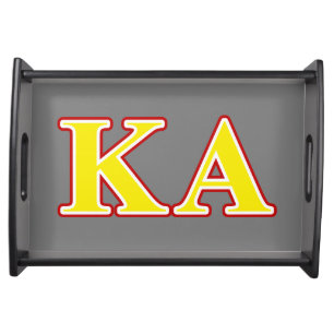 Kappa Alpha Order Red and Yellow Letters Serving Tray
