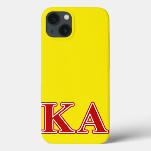 Kappa Alpha Order Red Letters iPhone 13 Case