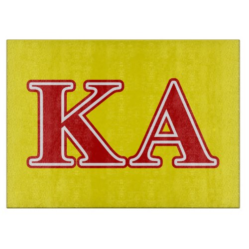 Kappa Alpha Order Red Letters Cutting Board