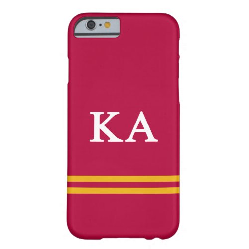 Kappa Alpha Order  Sport Stripe Barely There iPhone 6 Case