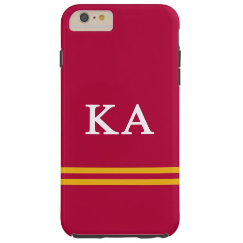Kappa Alpha Order  Sport Stripe Tough iPhone 6 Plus Case