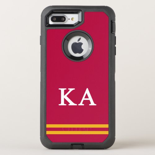 Kappa Alpha Order  Sport Stripe OtterBox Defender iPhone 8 Plus7 Plus Case
