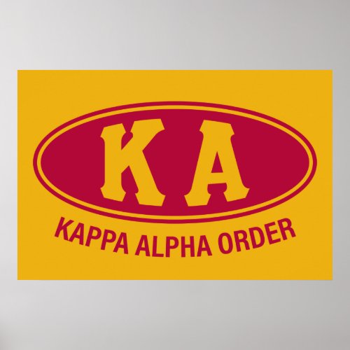 Kappa Alpha Order  Vintage Poster