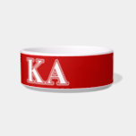 Kappa Alpha Order White and Red Letters Bowl<br><div class="desc">Check out these official Kappa Alpha Order designs! Personalize your own Greek merchandise on Zazzle.com! Click the Customize button to insert your own name, class year, or club to make a unique product. Try adding text using various fonts & view a preview of your design! Zazzle's easy to customize products...</div>