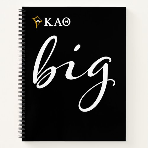Kappa Alpha Theta  Big Script Notebook