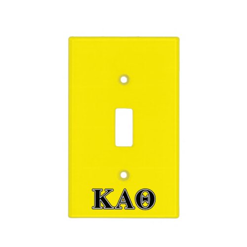 Kappa Alpha Theta Black Letters Light Switch Cover